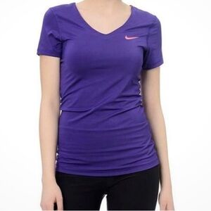 NIKE Pro-womens V-neck jersey shirt